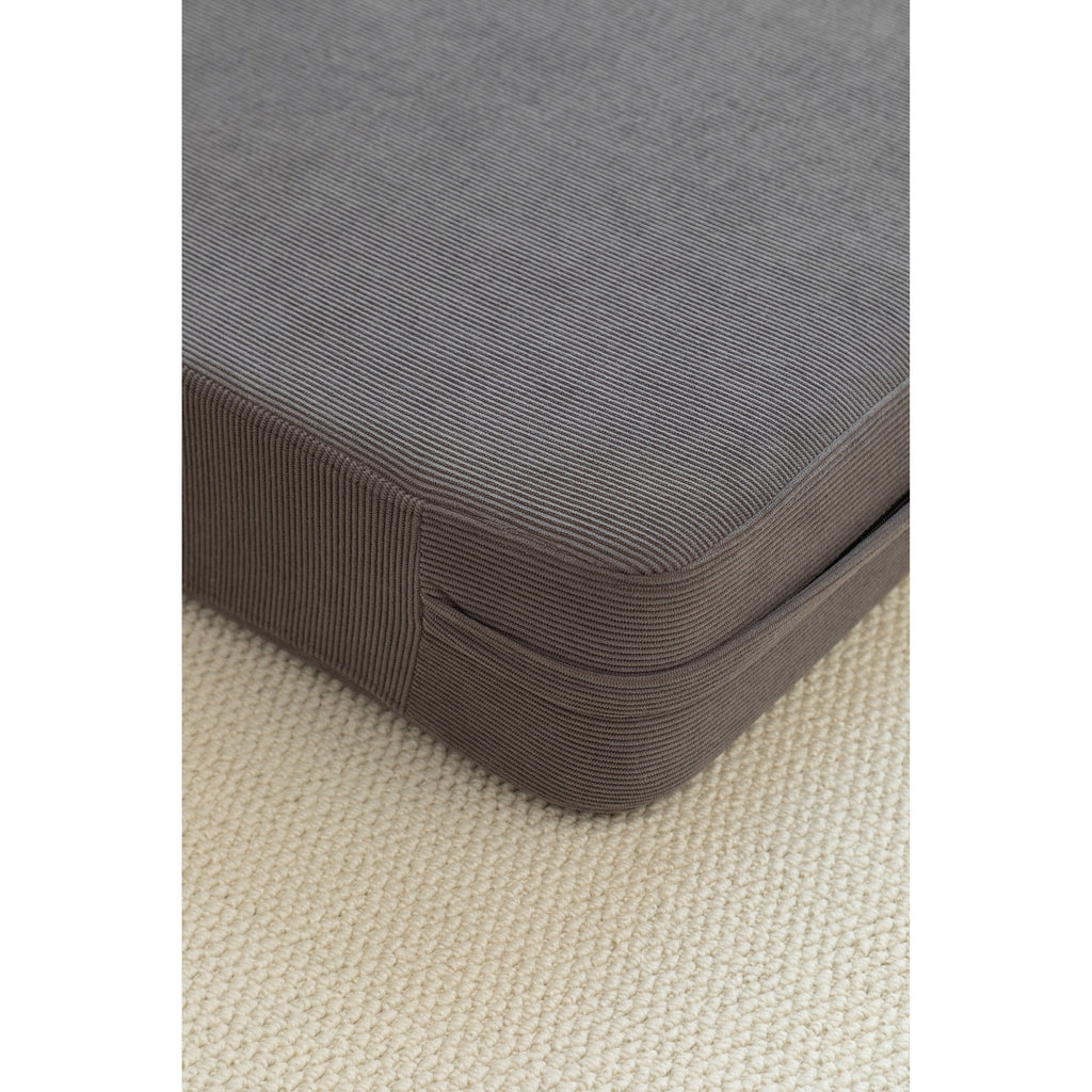 Canapé-lit 2 places en velours côtelé 47,63 avec oreiller, matelas de sol et dossier pour salon