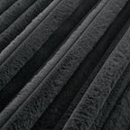 Chaise longue surdimensionnée en velours côtelé 47,7 avec pouf