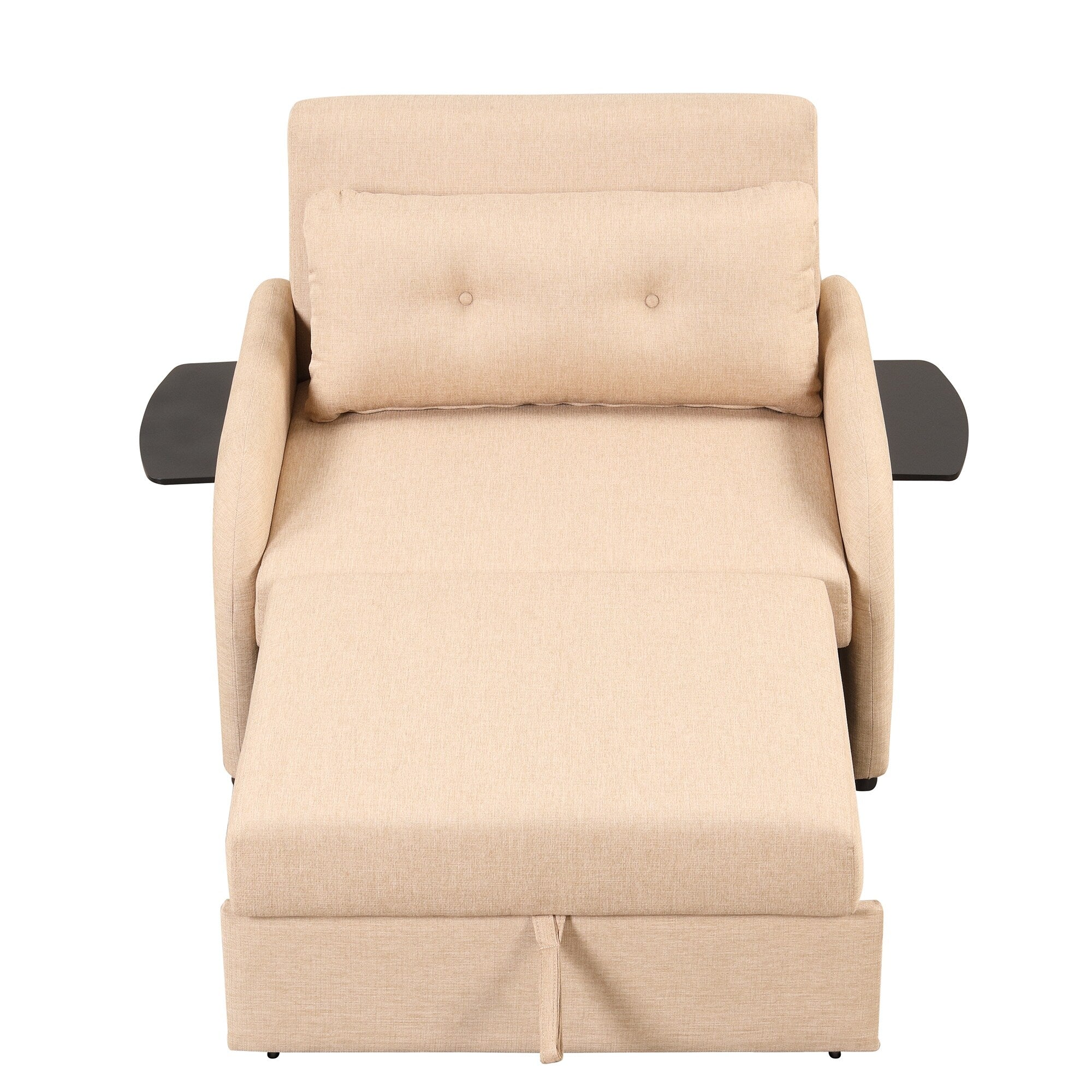 Canapé-lit 3 en 1 48,82 places avec table à 2 oreilles et chargeur USB