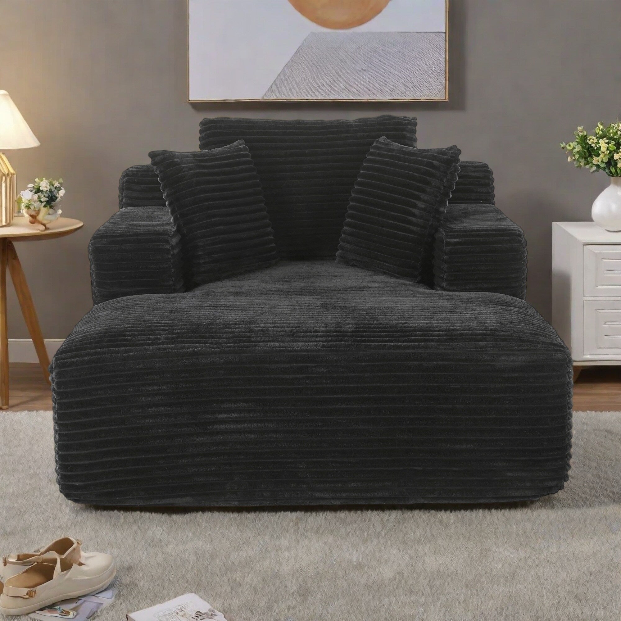 Canapé-lit 48,82 places avec coussins amovibles pour salon et chambre