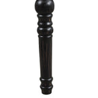 Banc de salle à manger contemporain en tissu capitonné avec pieds tournés (48 x 16 x 19,5 pouces)