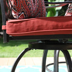 Ensemble de salle à manger de 5 pièces, 4 chaises de bar pivotantes en rotin ou 4 chaises de bar pivotantes en métal et 1 table de bar rectangulaire en métal