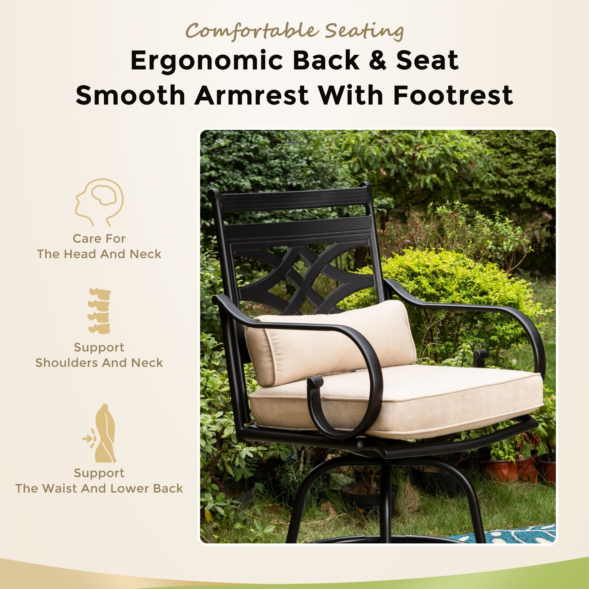 Ensemble de salle à manger de 5 pièces, 4 chaises de bar pivotantes en rotin ou 4 chaises de bar pivotantes en métal et 1 table de bar rectangulaire en métal