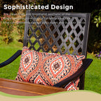 Ensemble de salle à manger de 5 pièces, 4 chaises de bar pivotantes en rotin ou 4 chaises de bar pivotantes en métal et 1 table de bar rectangulaire en métal