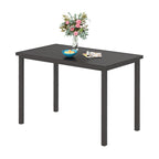 Ensemble de salle à manger de 5 pièces, 4 chaises de bar pivotantes en rotin ou 4 chaises de bar pivotantes en métal et 1 table de bar rectangulaire en métal