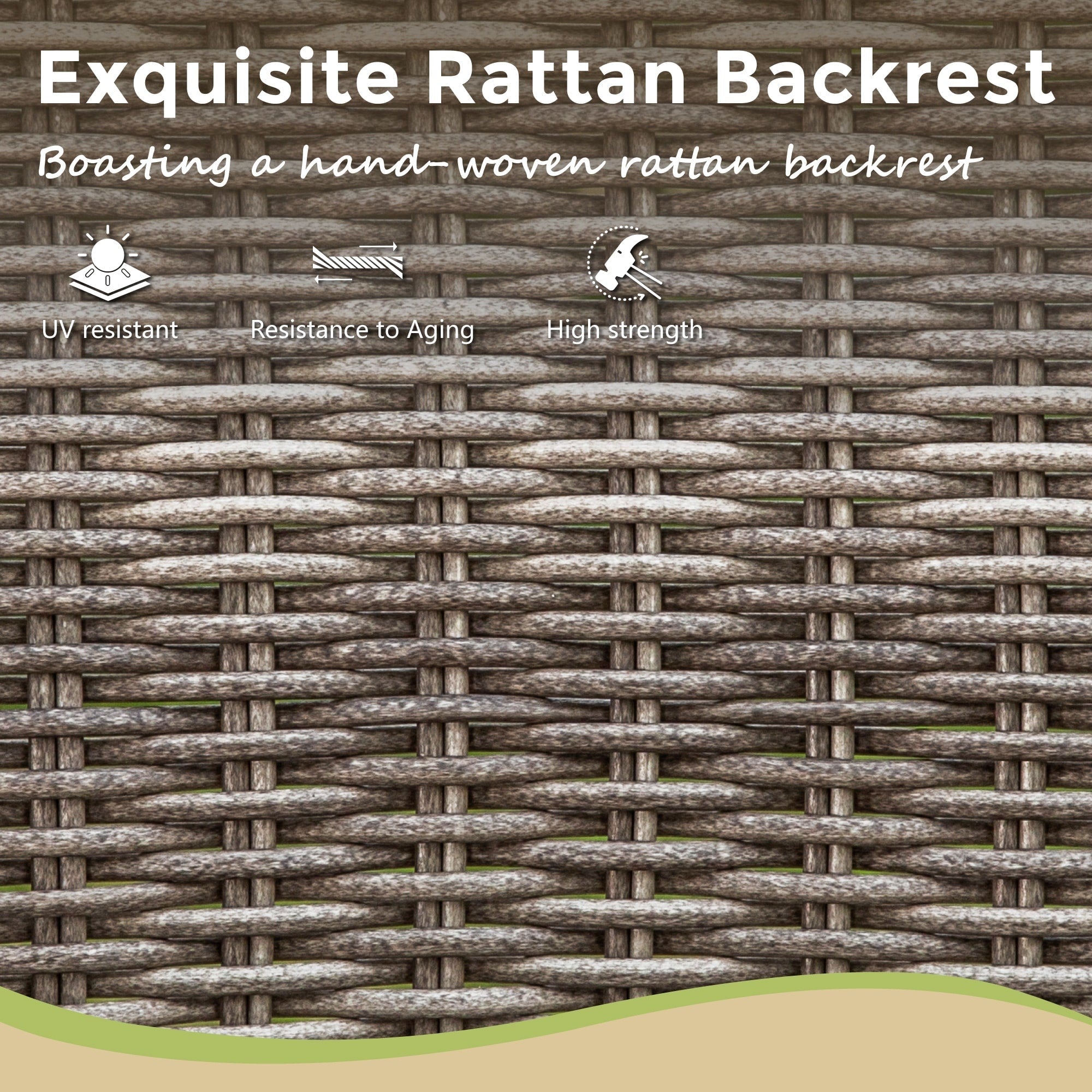 Ensemble de salle à manger de 5 pièces, 4 chaises de bar pivotantes en rotin ou 4 chaises de bar pivotantes en métal et 1 table de bar rectangulaire en métal