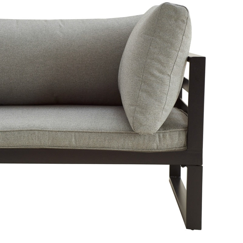 Ensemble de canapés de conversation d'extérieur en métal 5 pièces