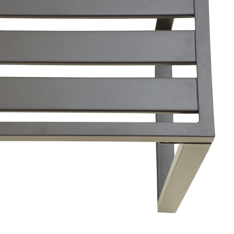 Ensemble de canapés de conversation d'extérieur en métal 5 pièces