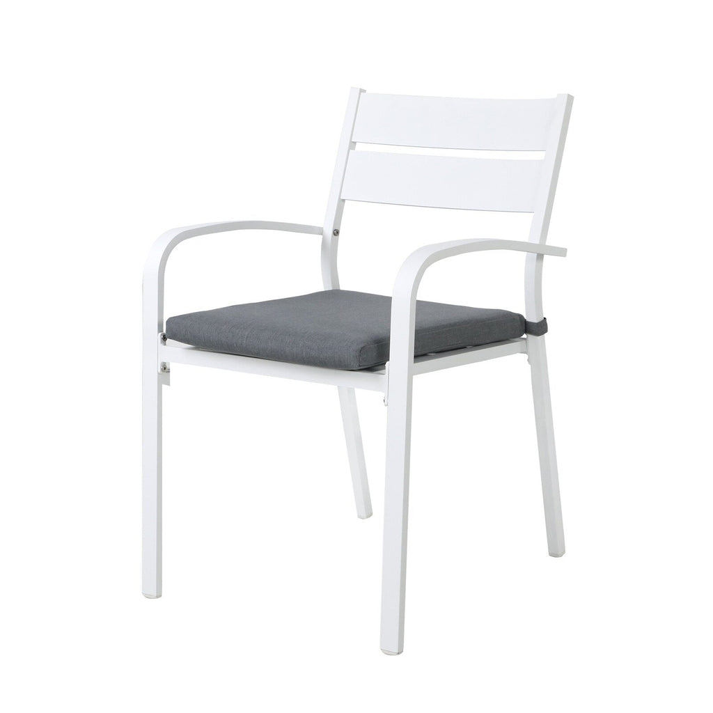 Ensemble de salle à manger d'extérieur en aluminium 5 pièces