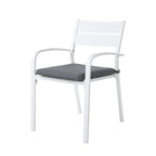 Ensemble de salle à manger d'extérieur en aluminium 5 pièces