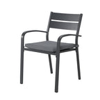 Ensemble de salle à manger d'extérieur en aluminium 5 pièces