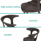 Ensemble de salle à manger d'extérieur en métal 5 pièces