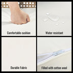 Ensemble de salle à manger d'extérieur en rotin 5 pièces avec chaises empilables, plateau de table en bois d'acacia de 35 pouces avec trou pour parasol