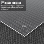 Ensemble de canapés d'extérieur en rotin et osier 5 pièces pour patio