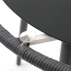 Ensemble de salle à manger d'extérieur en osier 5 pièces pour patio