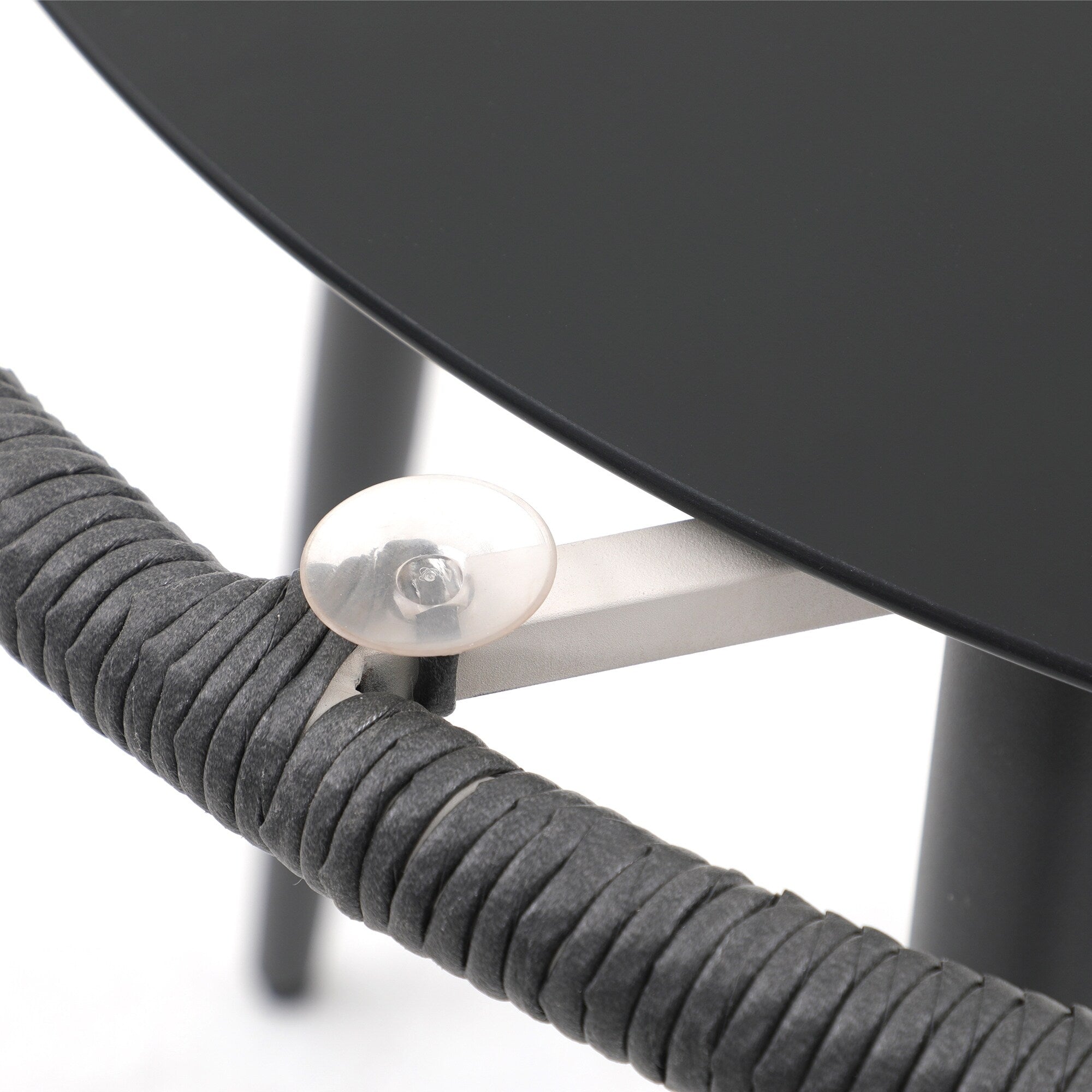 Ensemble de salle à manger d'extérieur en osier 5 pièces pour patio