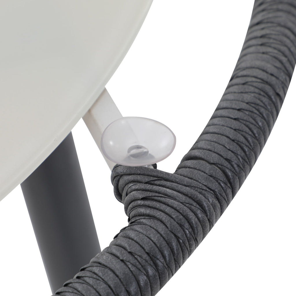 Ensemble de salle à manger d'extérieur en osier 5 pièces pour patio