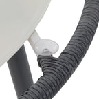 Ensemble de salle à manger d'extérieur en osier 5 pièces pour patio