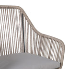 Ensemble de salle à manger d'extérieur en osier 5 pièces pour patio