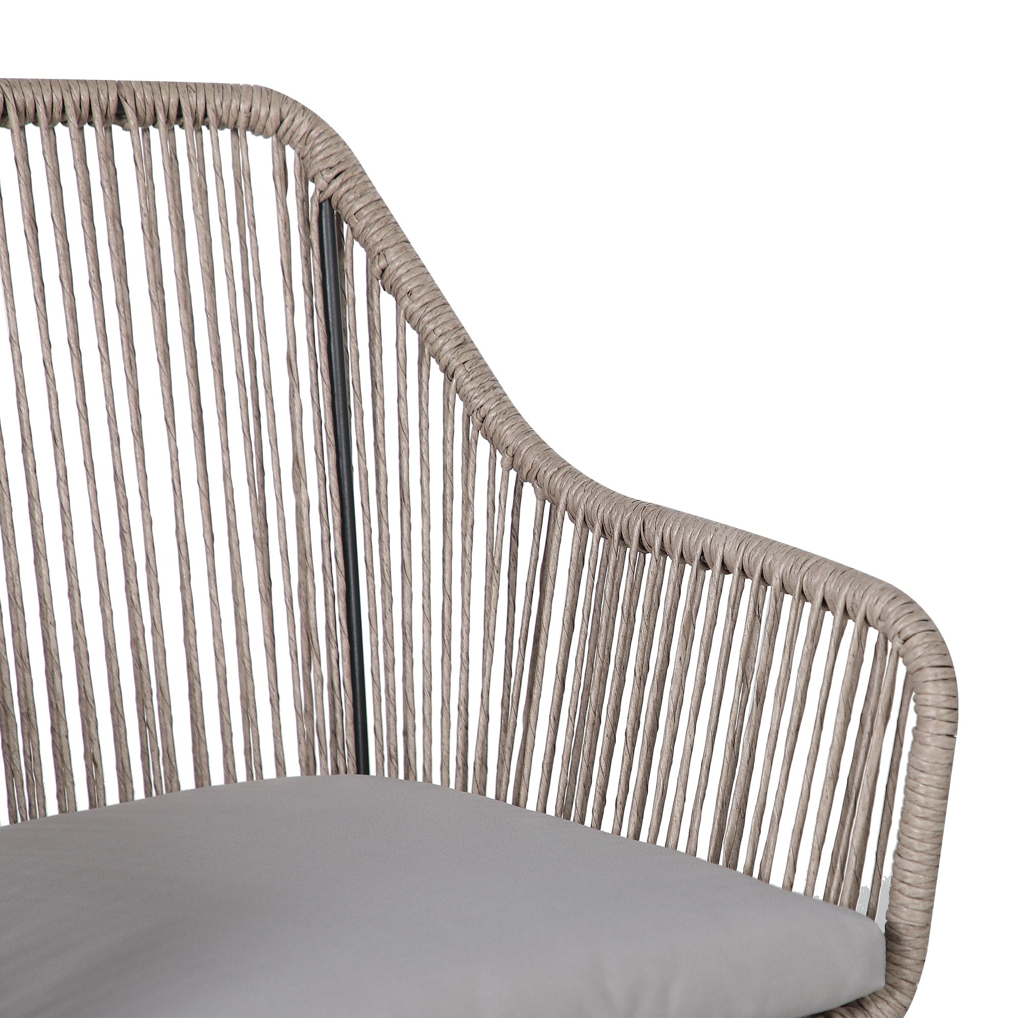 Ensemble de salle à manger d'extérieur en osier 5 pièces pour patio