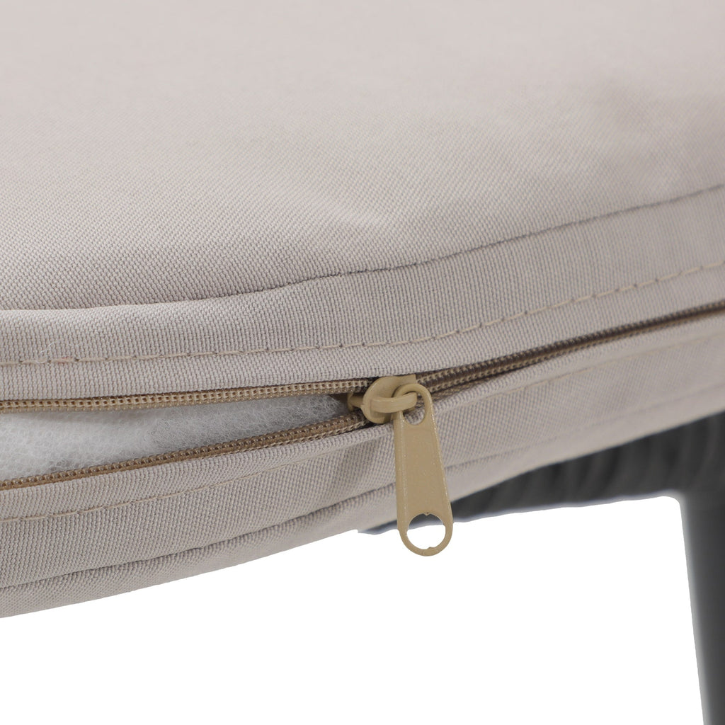 Ensemble de salle à manger d'extérieur en osier 5 pièces pour patio