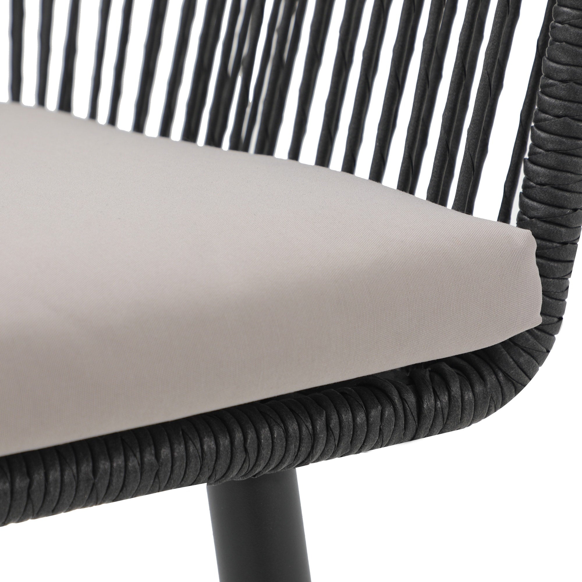 Ensemble de salle à manger d'extérieur en osier 5 pièces pour patio