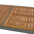 Ensemble de salle à manger de bar de patio 5 pièces, chaises de hauteur bar avec coussin