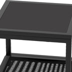 Ensemble bistro 5 pièces en osier avec coussins pour patio - 23,2 L x 28 l x 30,7 H