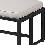 Ensemble bistro 5 pièces en osier avec coussins pour patio - 23,2 L x 28 l x 30,7 H