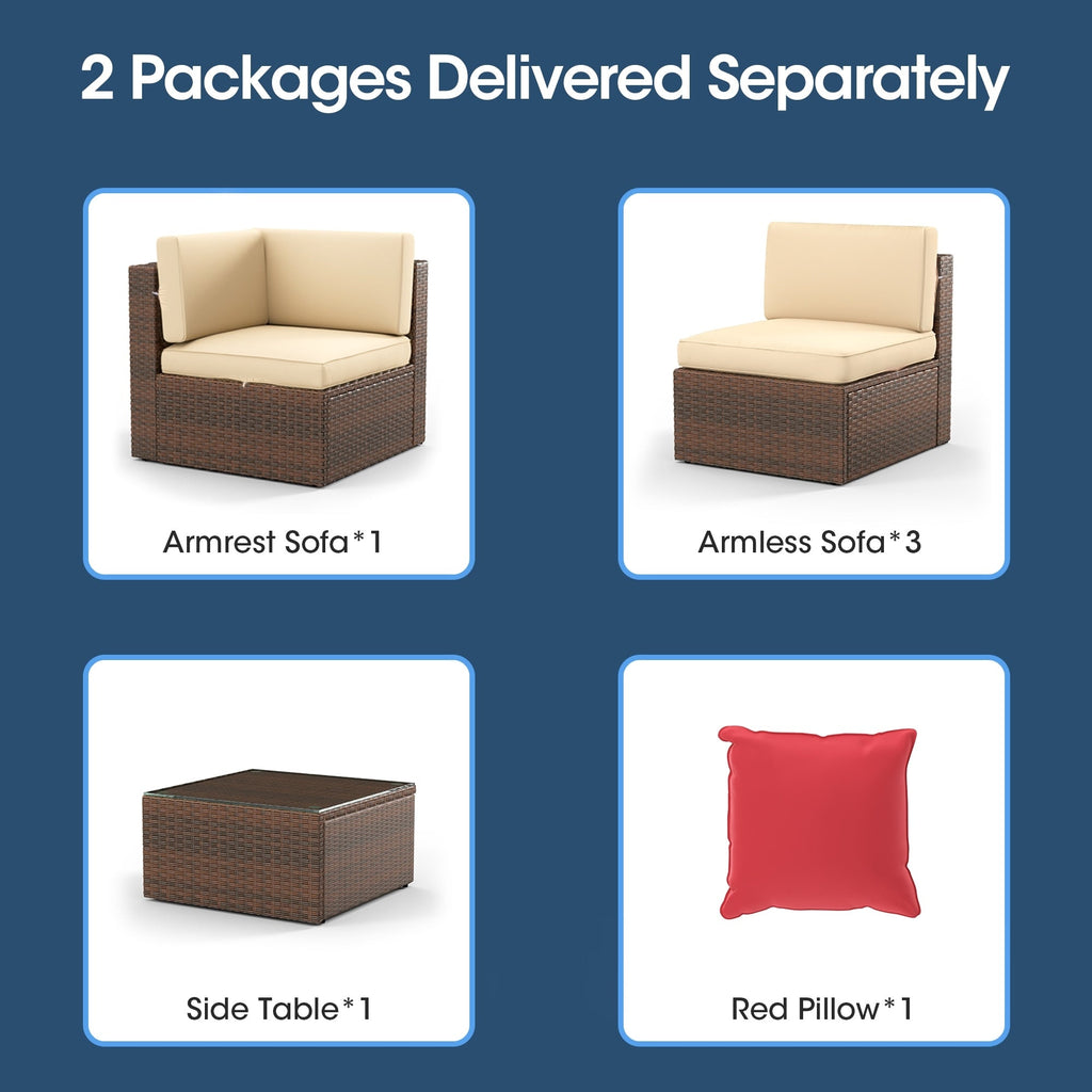 Ensemble de meubles de patio 5 pièces