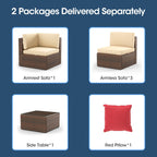 Ensemble de meubles de patio 5 pièces