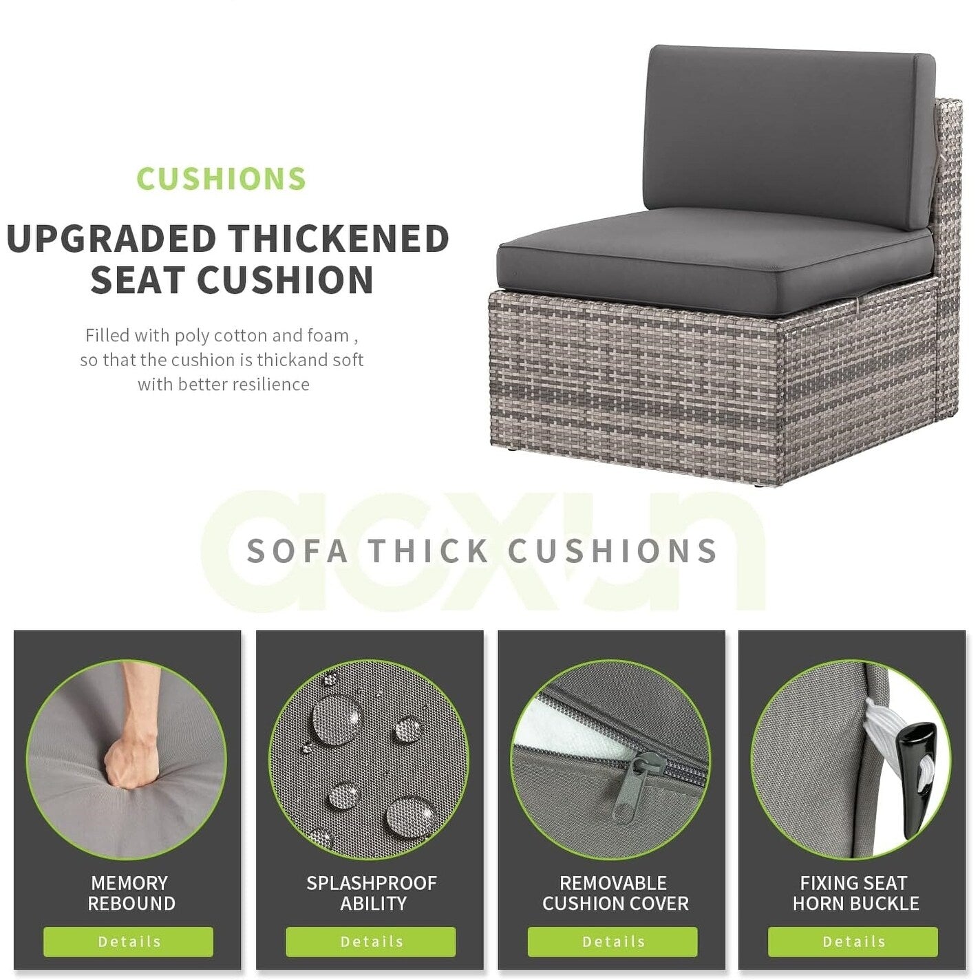 Ensembles de meubles de patio 5 pièces