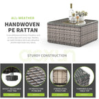 Ensembles de meubles de patio 5 pièces