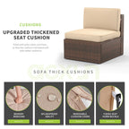 Ensembles de meubles de patio 5 pièces