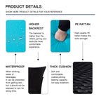 Ensemble de salle à manger d'extérieur en osier 5 pièces avec coussins et table