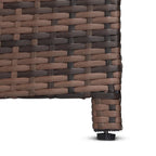 Ensemble de 3 canapés d'extérieur en osier pour patio