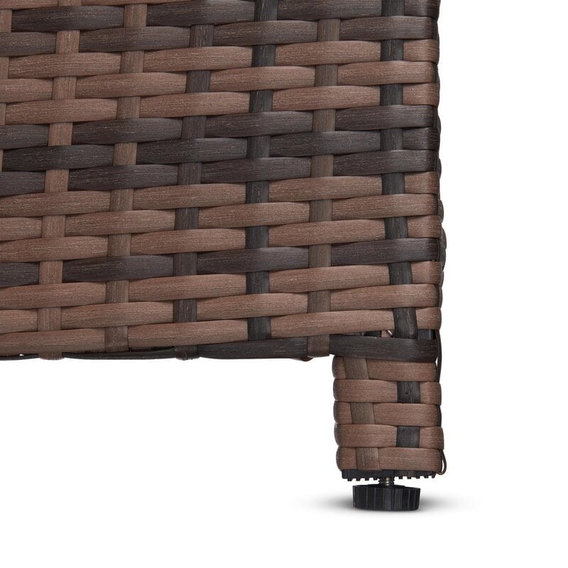 Ensemble de 3 canapés d'extérieur en osier pour patio