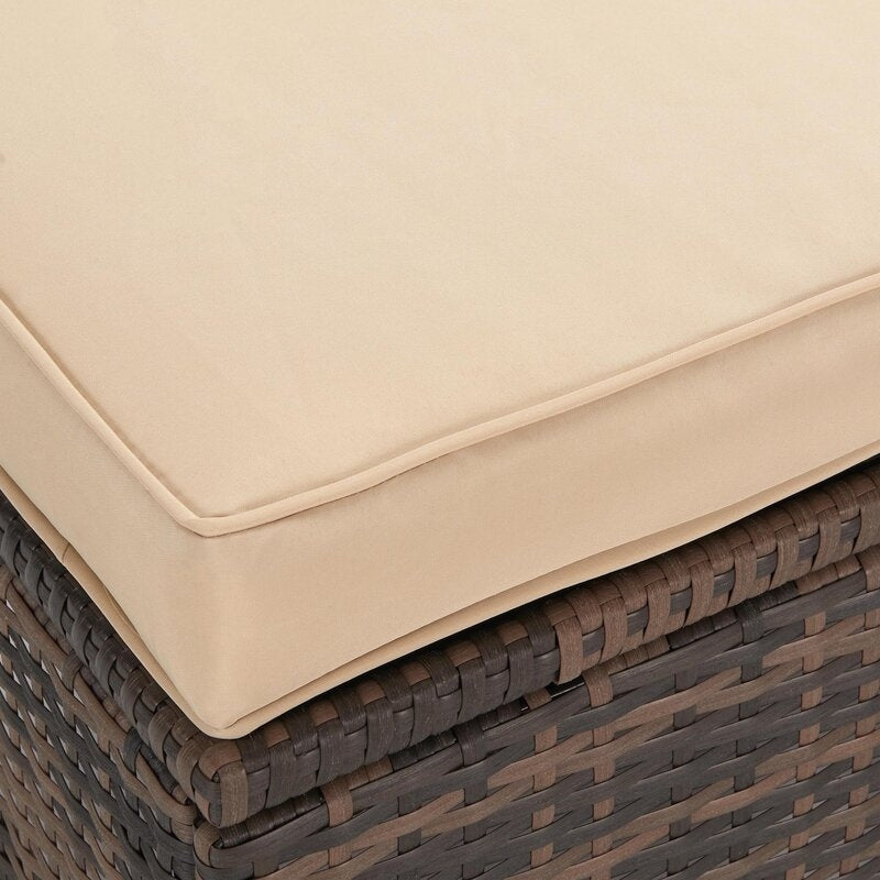 Ensemble de 3 canapés d'extérieur en osier pour patio