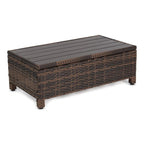 Ensemble de 3 canapés d'extérieur en osier pour patio