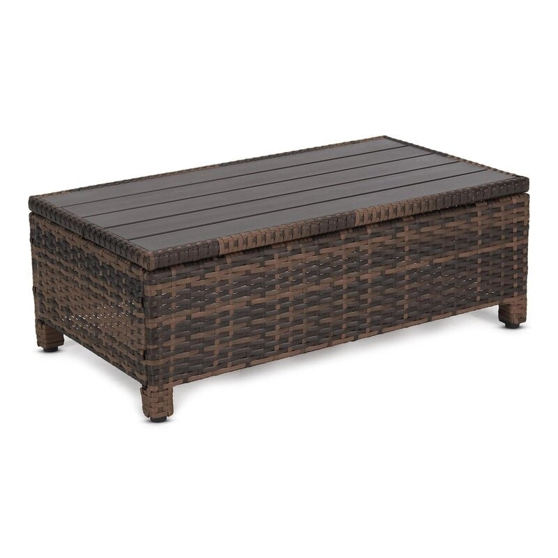 Ensemble de 3 canapés d'extérieur en osier pour patio