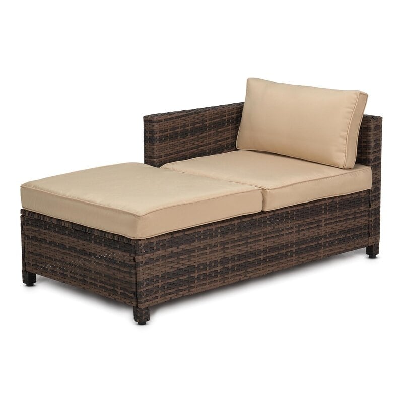 Ensemble de 3 canapés d'extérieur en osier pour patio