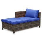 Ensemble de 3 canapés d'extérieur en osier pour patio