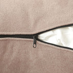 Canapé modulable en velours côtelé 5 places en forme de L avec plusieurs coussins