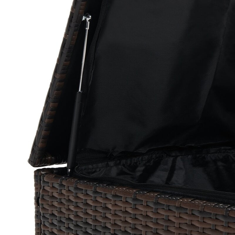 Ensemble de meubles de patio en osier de 5 pièces