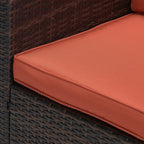 Ensemble de meubles de patio en osier de 5 pièces