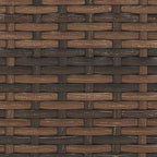 Ensemble de meubles de patio en osier de 5 pièces