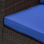 Ensemble de meubles de patio en osier de 5 pièces