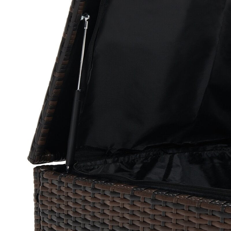 Ensemble de meubles de patio en osier de 5 pièces