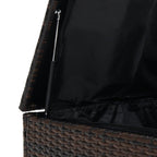 Ensemble de meubles de patio en osier de 5 pièces