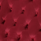 Canapé causeuse capitonné en velours avec pieds en bois pour salon (50,25")